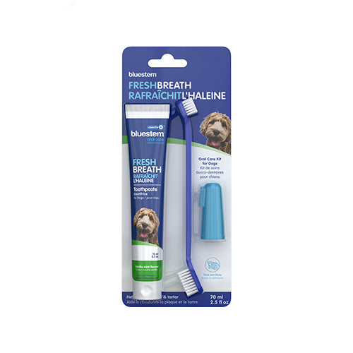 Bluestem Oral Care Kit Vanilla Mint Flavor for Dogs