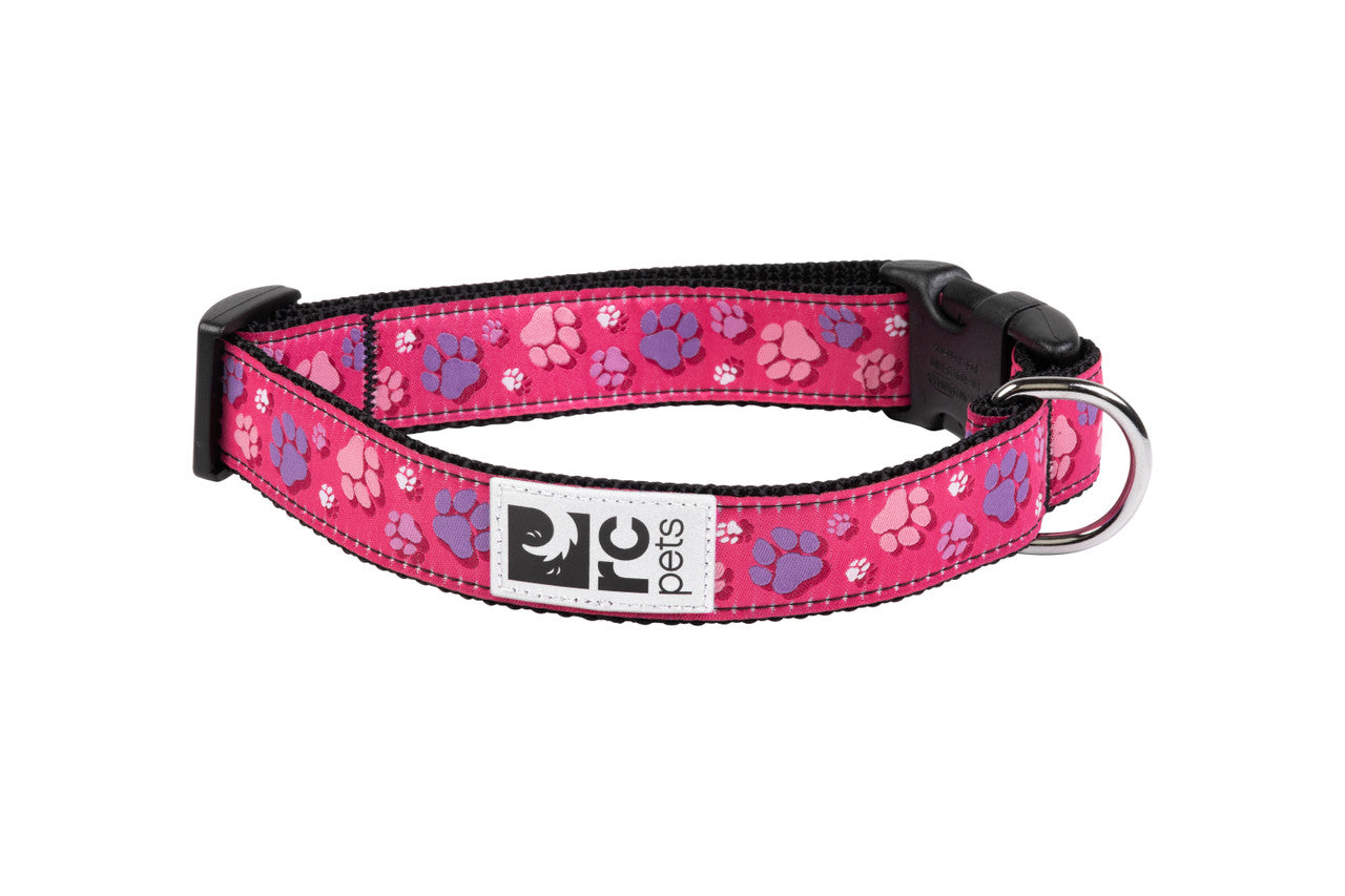 RC Pets - Clip Collar 1 Fresh Tracks Pink