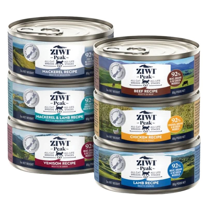 ZIWI Variety Pack (Bf, Ckn, L, M & L, M, V) Cat Wet Food