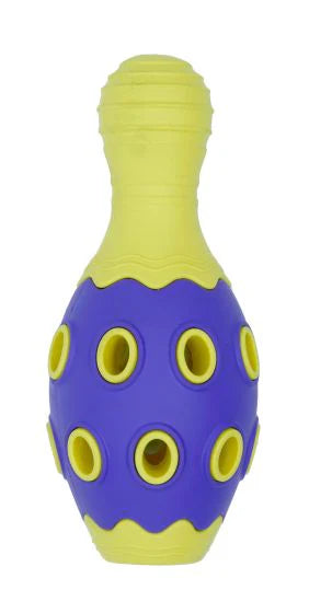Bud'Z Rubber Astro Bowling Pin Yellow Dog