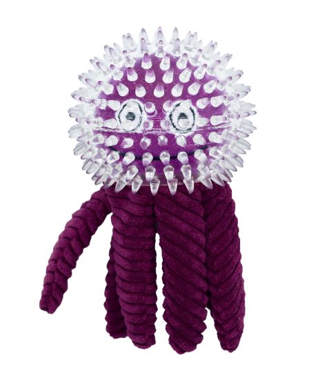 Bud'Z - Toy In A Toy For Dog Purple Octopus