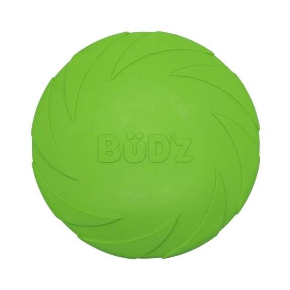 Bud'Z - Rubber Dog Toy Frisbee, Green