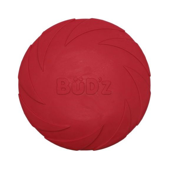 Bud'Z - Rubber Frisbee, Red Dog