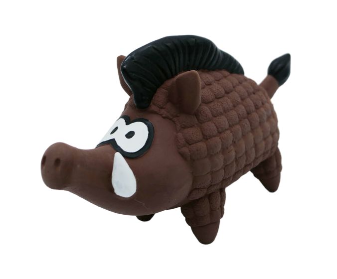 Bud'Z - Latex Dog Toy With Squeaker Warthog Dog 6inch