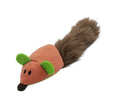 Bud'Z - Cat Toy With Catnip Tube Mouse With Silky Tail, Coral Cat