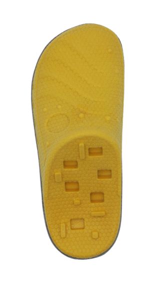 Bud'Z - Floating Rubber Dog Toy With Squeaker Sandal Yellow Orange
