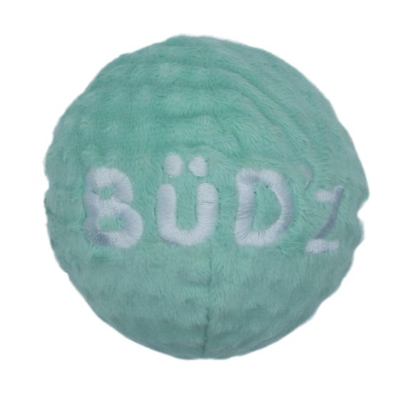 Bud'Z - Rubber Dog Toy Spiked Ball Aqua