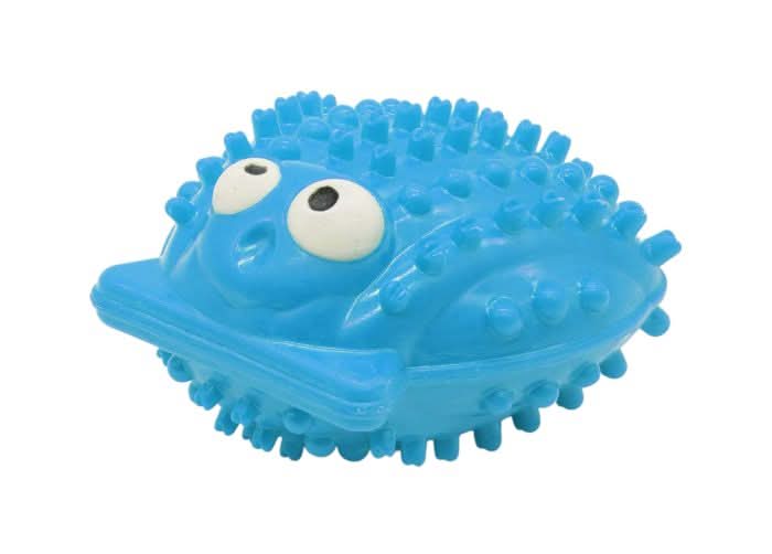 Bud'Z - Rubber Dog Toy Clam Blue