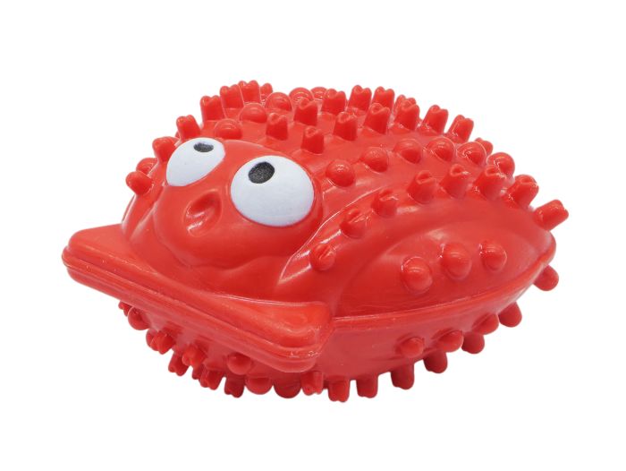 Bud'Z - Rubber Dog Toy Clam Red Dog