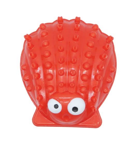 Bud'Z - Rubber Dog Toy Clam Red Dog