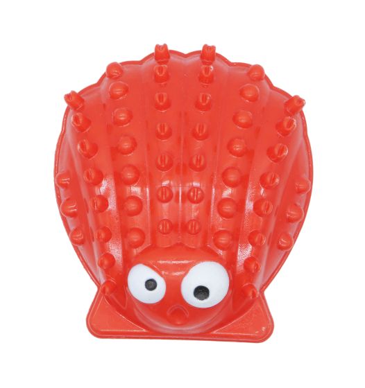 Bud'Z - Rubber Dog Toy Clam Red Dog