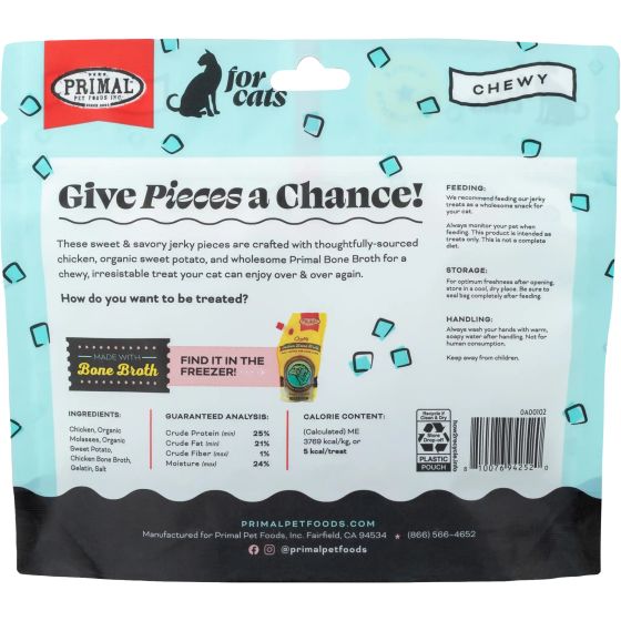 Primal - Gives Pieces A Chance Chicken with Broth Cats Treats