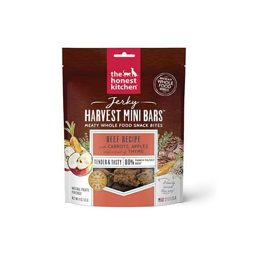 The Honest Kitchen - Jerky Harvest Mini Bars Beef Recipe with Carrots & Apples Dog Treats