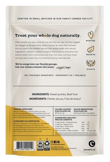 Crumps - Sweet Potato And Liver Chews Dog