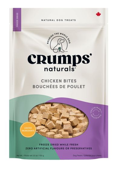 Crumps Freeze Dried Chicken Bites Treats Dog