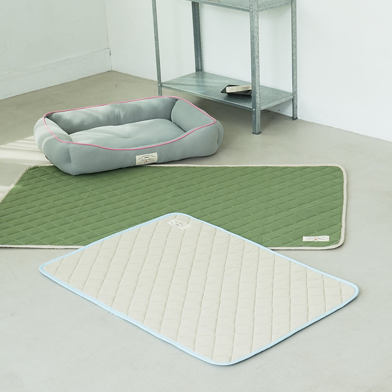 Puppy Gallery Airy Pet Cooling Mat Khaki Green