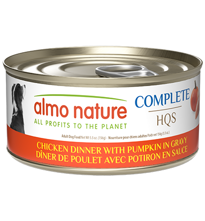 Almo Nature - HQS Complete Chicken Dinner With Pumpkin In Gravy Dog Food