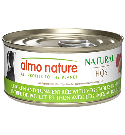 Almo Nature - HQS Natural Entrée Chicken And Tuna With Vegetables In Broth Dog Food