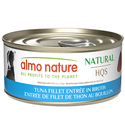 Almo Nature - HQS Natural Entrée Tuna Fillet In Broth Dog Food