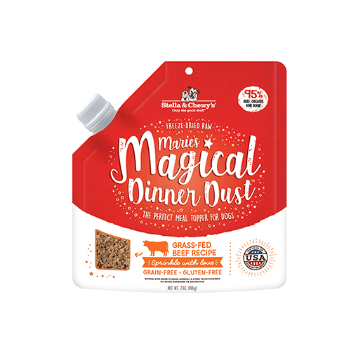 Stella & Chewy's Marie's Magical Dinner Dust Grass-Fed Beef Freeze-Dried Topper for Dogs