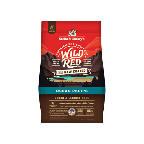 Stella & Chewy's Wild Red Freeze Dried Raw Coated Ocean Recipe Grain & Legume Free Dry Dog Food