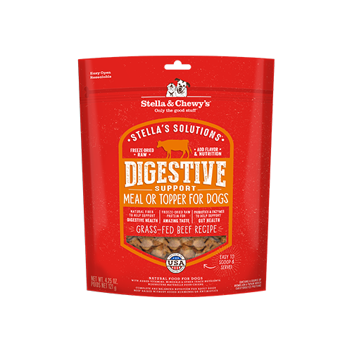 Stella & Chewy's - Stella's Solutions Digestive Support Grass-Fed Beef Recipe Freeze-Dried Dinner Morsels for Dogs