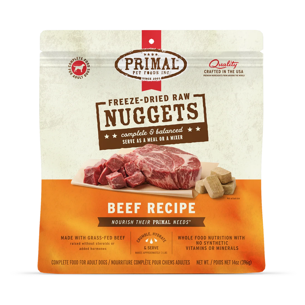 Primal Dog Freeze Dried Beef Nuggets