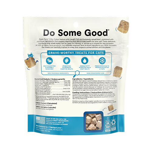 Open Farm - Freeze-Dried Raw Kitty Cubes Surf & Turf Recipe Cat Treats