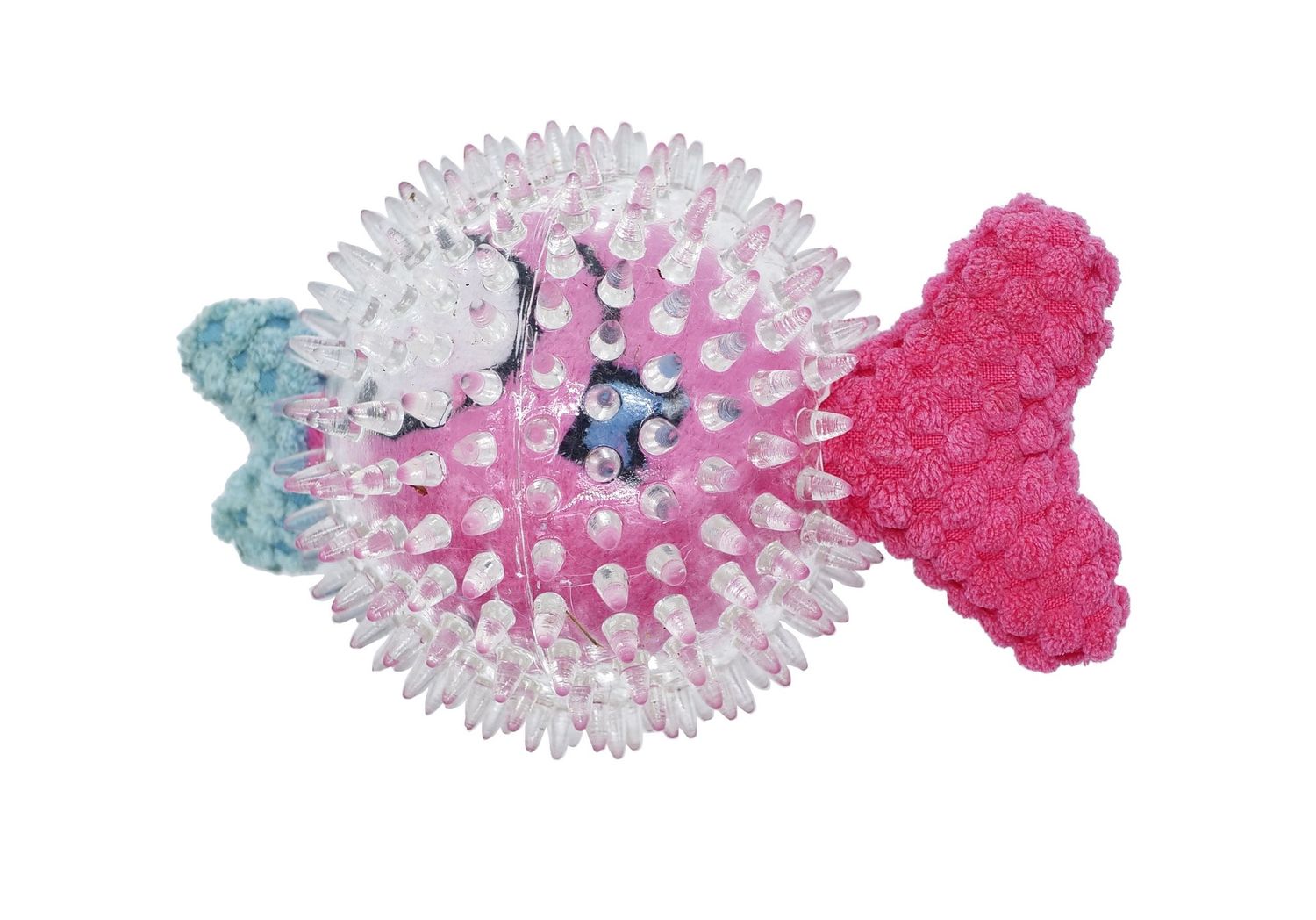 Bud'Z - Toy In A Toy For Dog Pink Fish