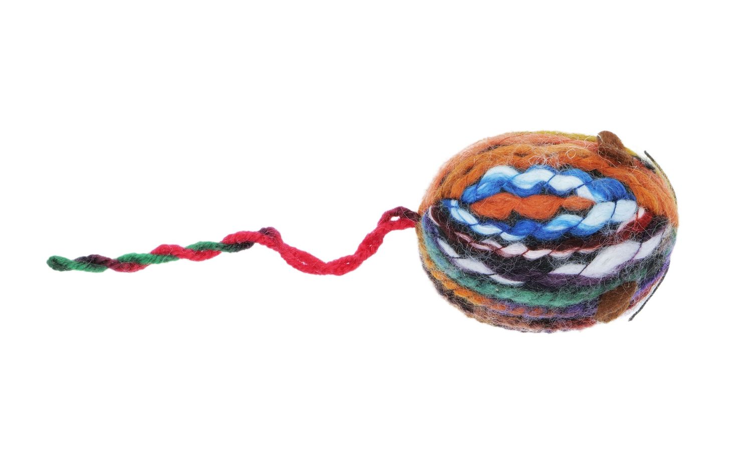 Bud'Z Cat Toy - Multicolour Wool Mouse Cat