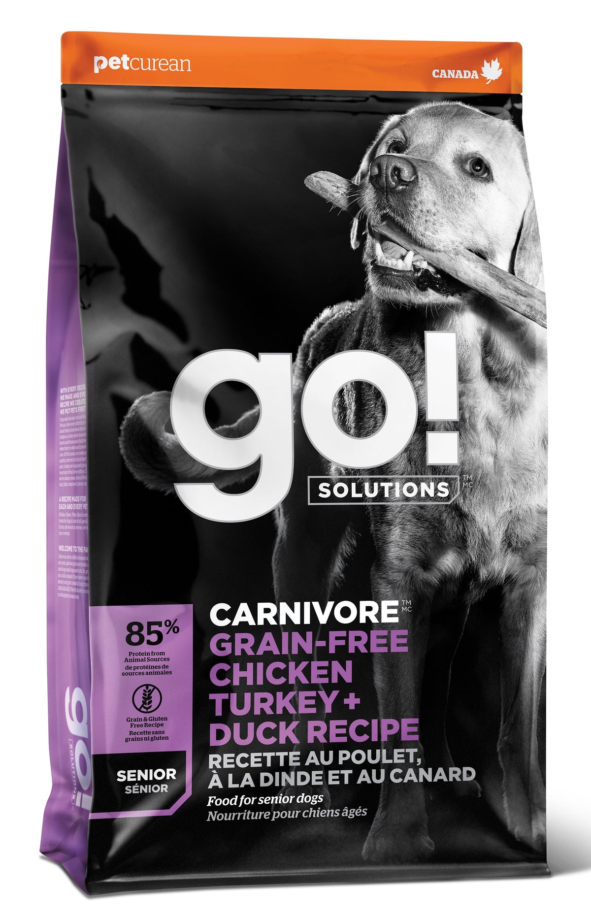 Go Carnivore Grain Free Chicken Turkey Duck Senior Dog