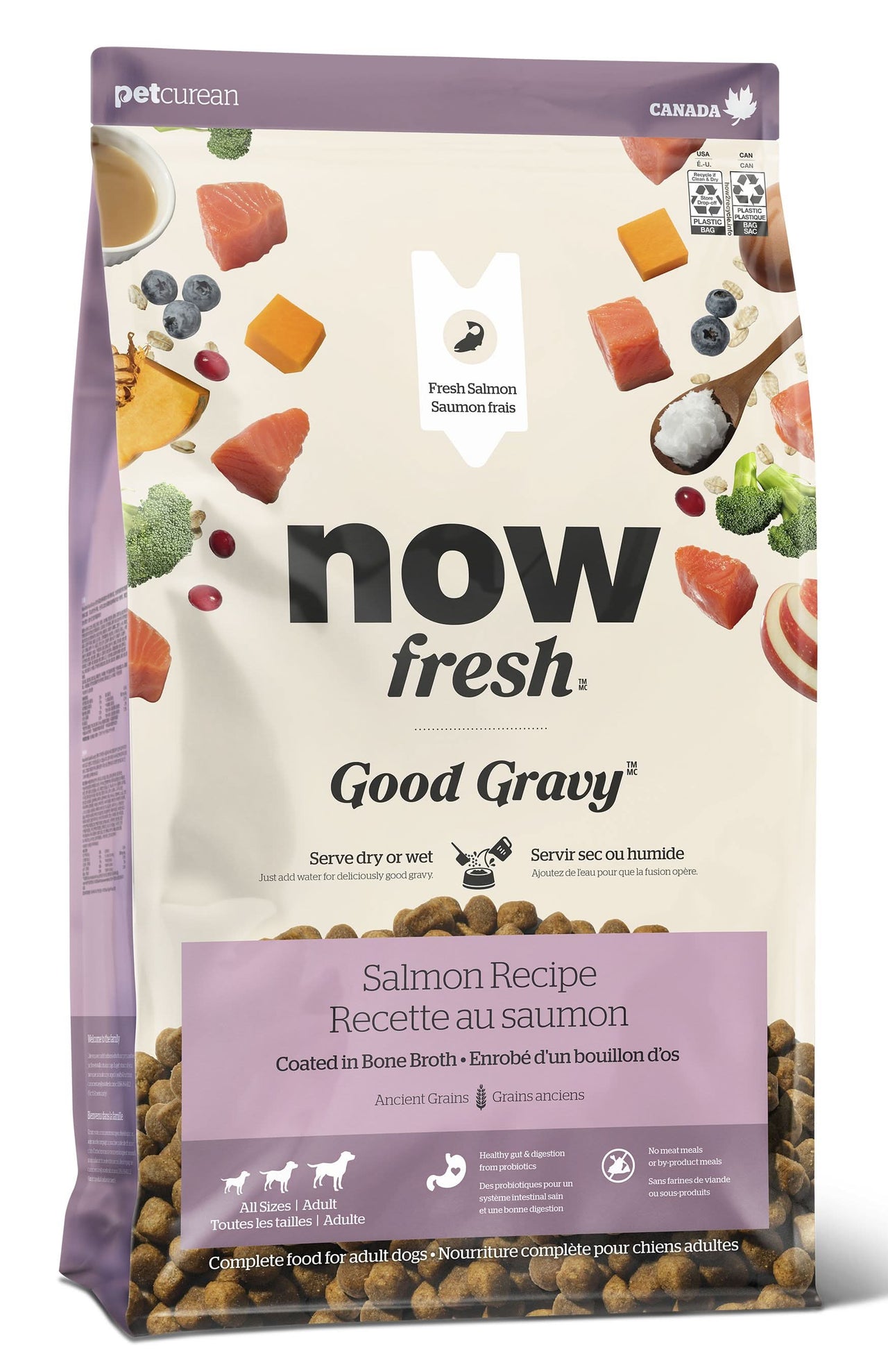 Now Fresh - Good Gravy Salmon Recipe With Ancient Grains Dog