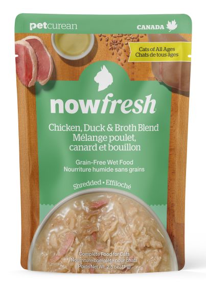 Now Fresh - Grain Free Shredded Chicken, Duck & Broth Blend Cat Food