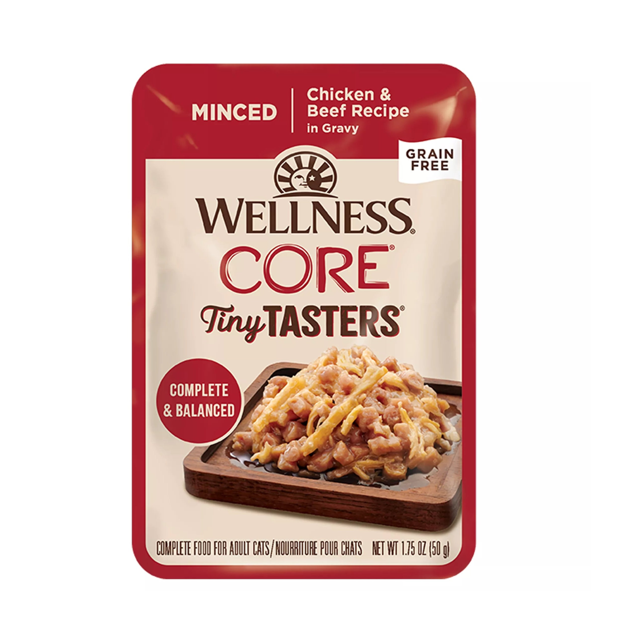 Wellness CORE Tiny Tasters Minced Chicken & Beef in Gravy Wet Cat Food