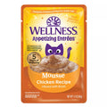 Wellness Appetizing Entrées Mousse Chicken Recipe Infused with Broth Wet Cat Food