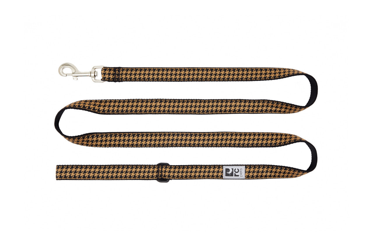 RC Pets - Leash Primary Houndstooth Toffee
