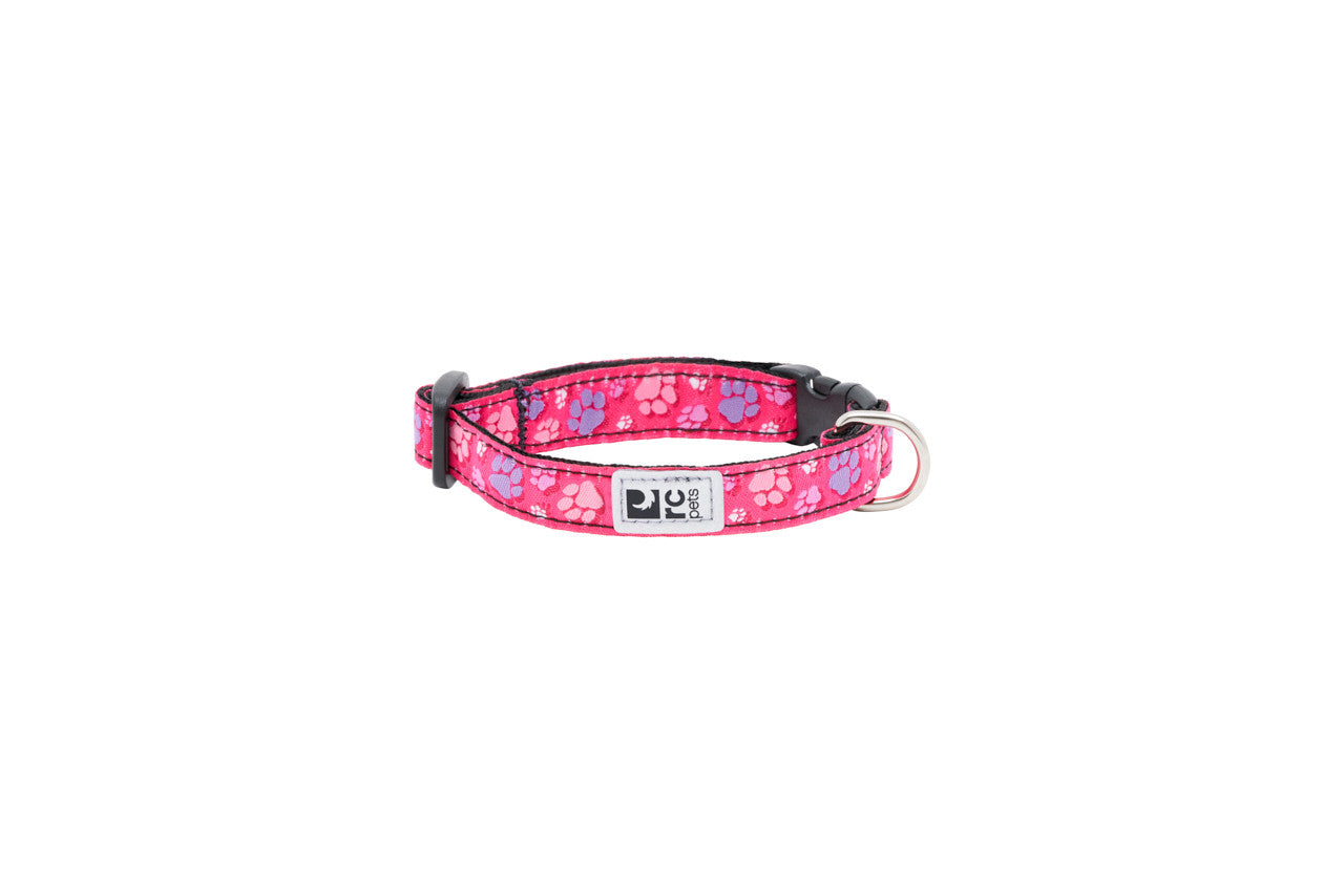 RC Pet -  Clip Collar Primary 3/4 Fresh Tracks Pink