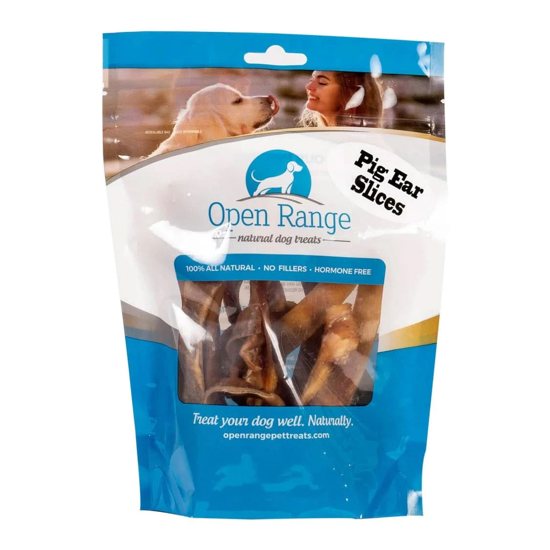 Open Range Pig Ear Slices Dog 125g