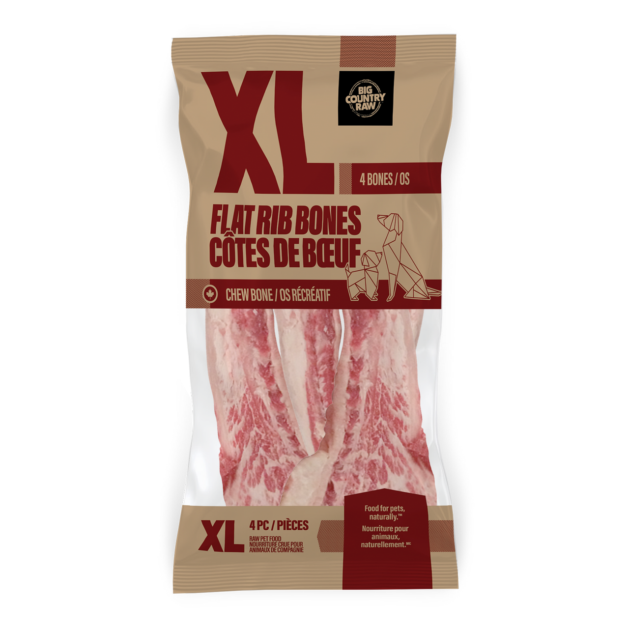 Big Country Raw - XL Flat Rib Bone