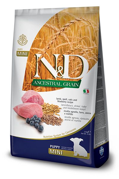 Farmina - N&D Ancestral Grain Lamb & Blueberry Puppy