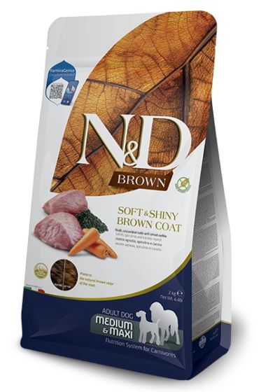Farmina N&D Brown Coat Lamb, Carrot & Kelp Dog Food