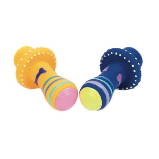 Rascals Vinyl Puppy Pacifier Multi Colour Dog 3.5in