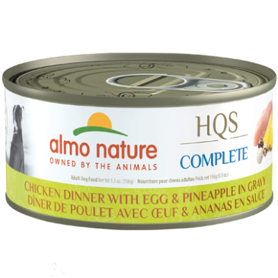 Almo Nature - HQS Complete Chicken Dinner With Egg And Pineapple In Gravy Dog Food