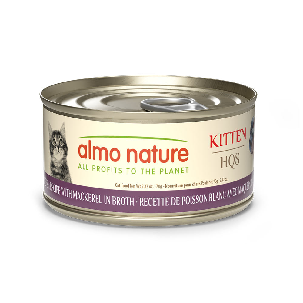 Almo Nature- HQS Natural Kitten Whitefish with Mackerel in Broth