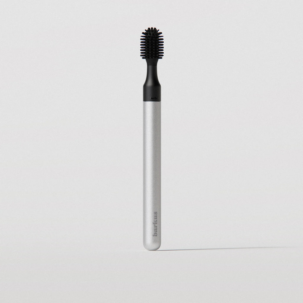 Barkus aluminum 360 degree dog toothbrush
