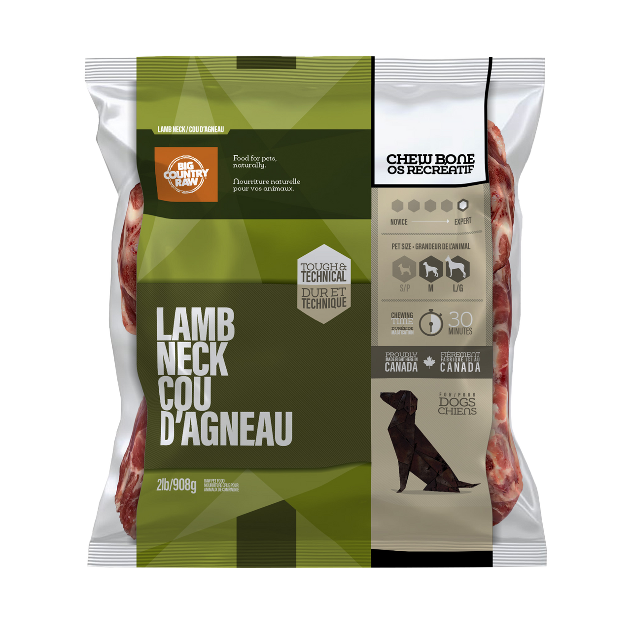 Big Country Raw - Lamb Neck Bone