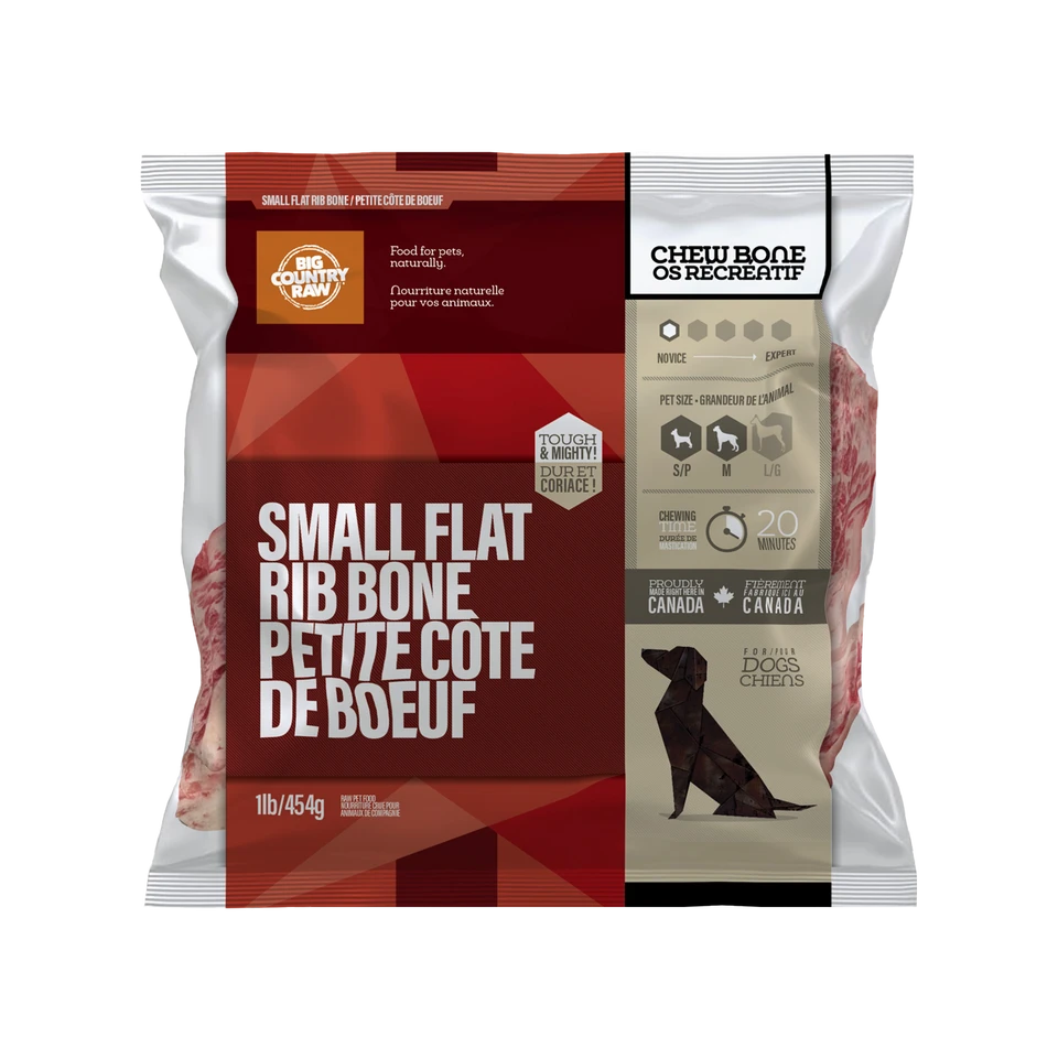 Big Country Raw - Small Flat Rib Bone