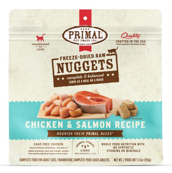 Primal - Cat Freeze Dried Chicken & Salmon Nuggets