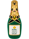 Pet Planet 30th Anniversary Champagne Plush Dog Toy