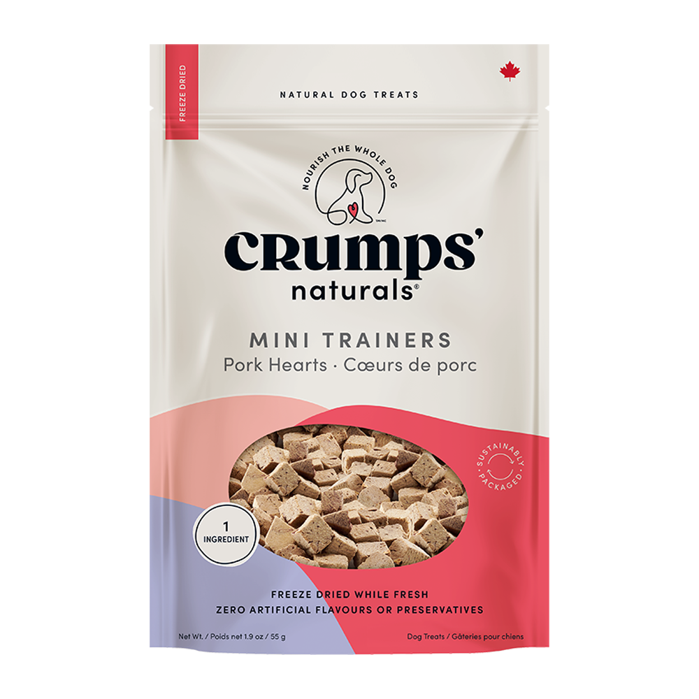 Crumps - Mini Trainers Freeze Dried Pork Hearts
